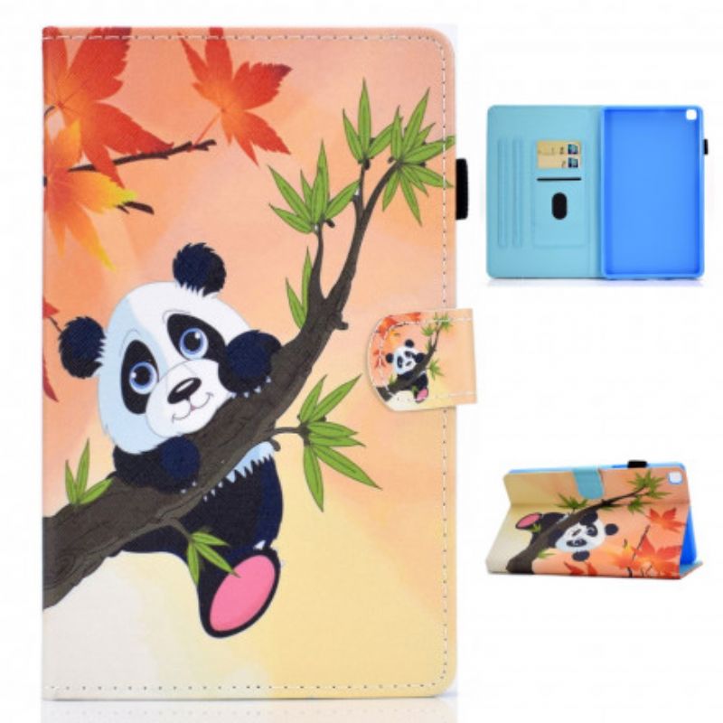 Læder Cover Samsung Galaxy Tab A7 Sød Panda