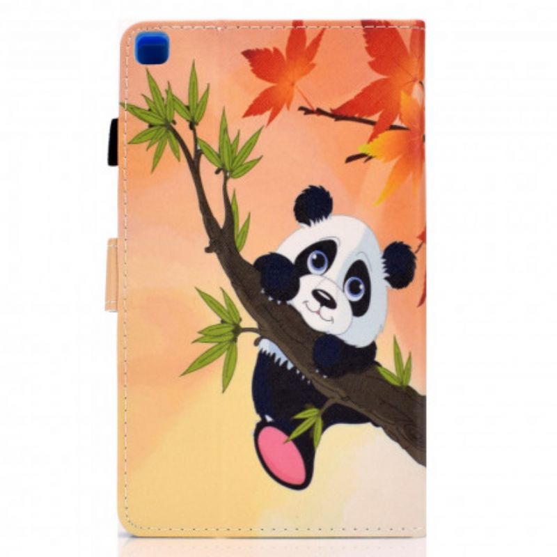 Læder Cover Samsung Galaxy Tab A7 Sød Panda