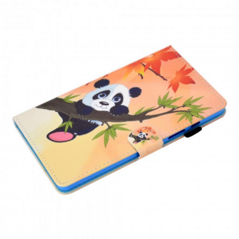 Læder Cover Samsung Galaxy Tab A7 Sød Panda