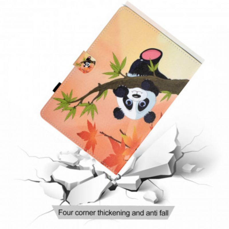 Læder Cover Samsung Galaxy Tab A7 Sød Panda