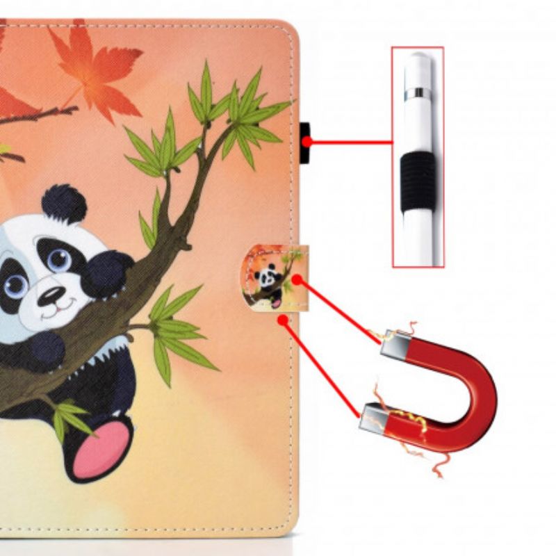 Læder Cover Samsung Galaxy Tab A7 Sød Panda