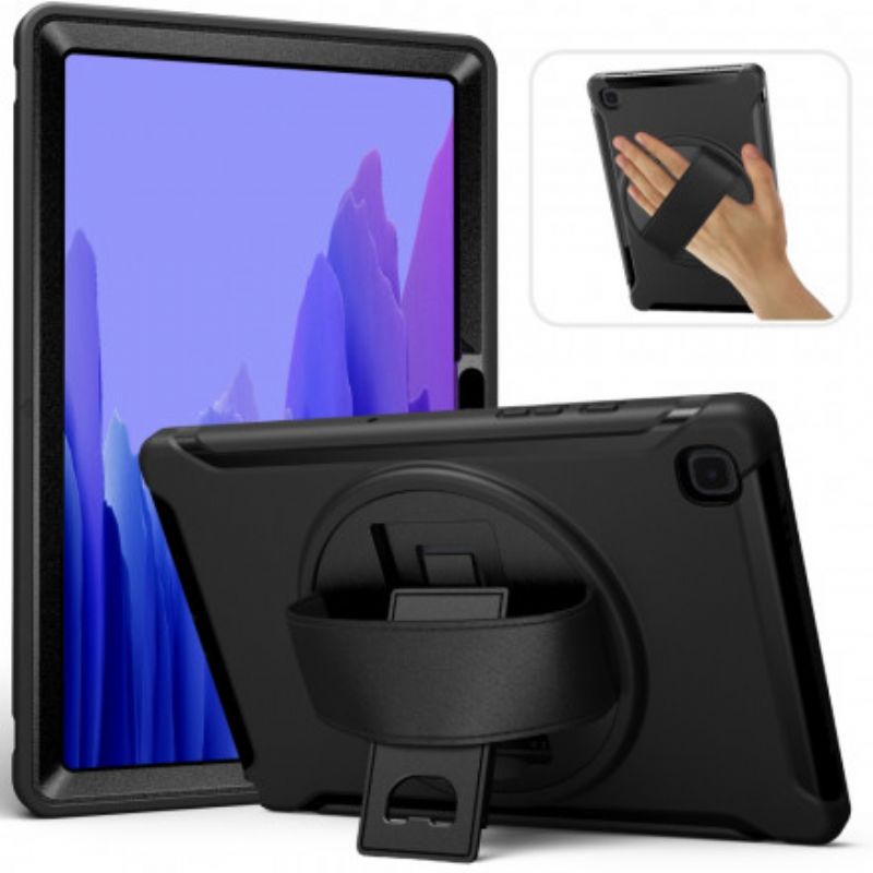 Mobilcover Samsung Galaxy Tab A7 Beskyttelsessæt Tredobbelt Beskyttelse Med Rem Og Holder