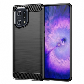 Cover Oppo Find X5 Børstet Kulfiber