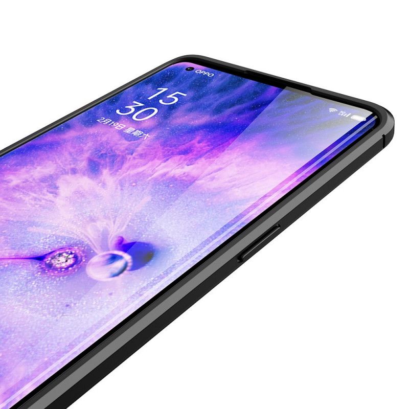 Cover Oppo Find X5 Dobbelt Linje Litchi Læder Effekt