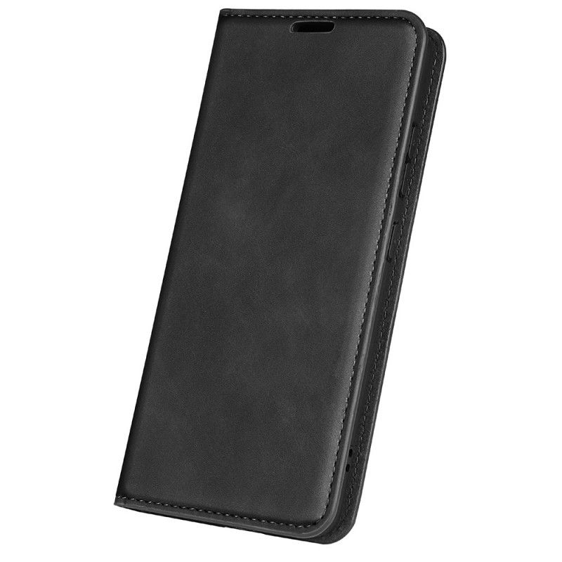 Cover Oppo Find X5 Flip Cover Blødt Silkelædereffekt