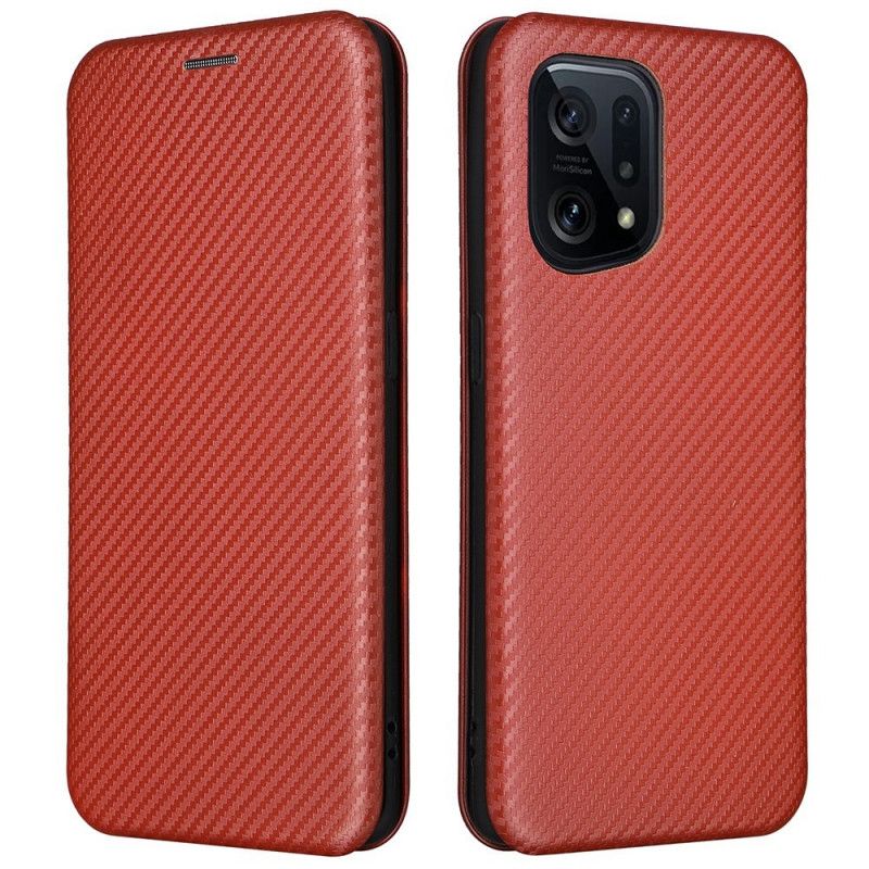 Cover Oppo Find X5 Flip Cover Kulfiber