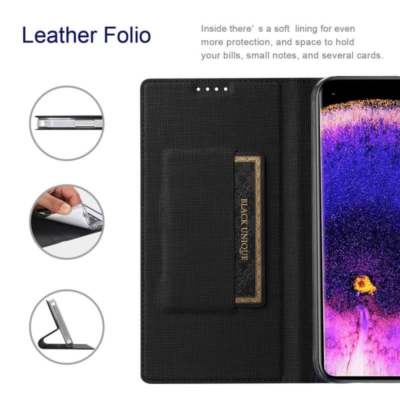 Cover Oppo Find X5 Flip Cover Vili Stoftekstur