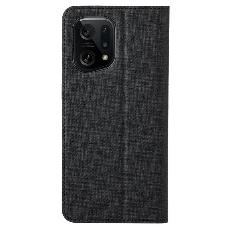 Cover Oppo Find X5 Flip Cover Vili Stoftekstur