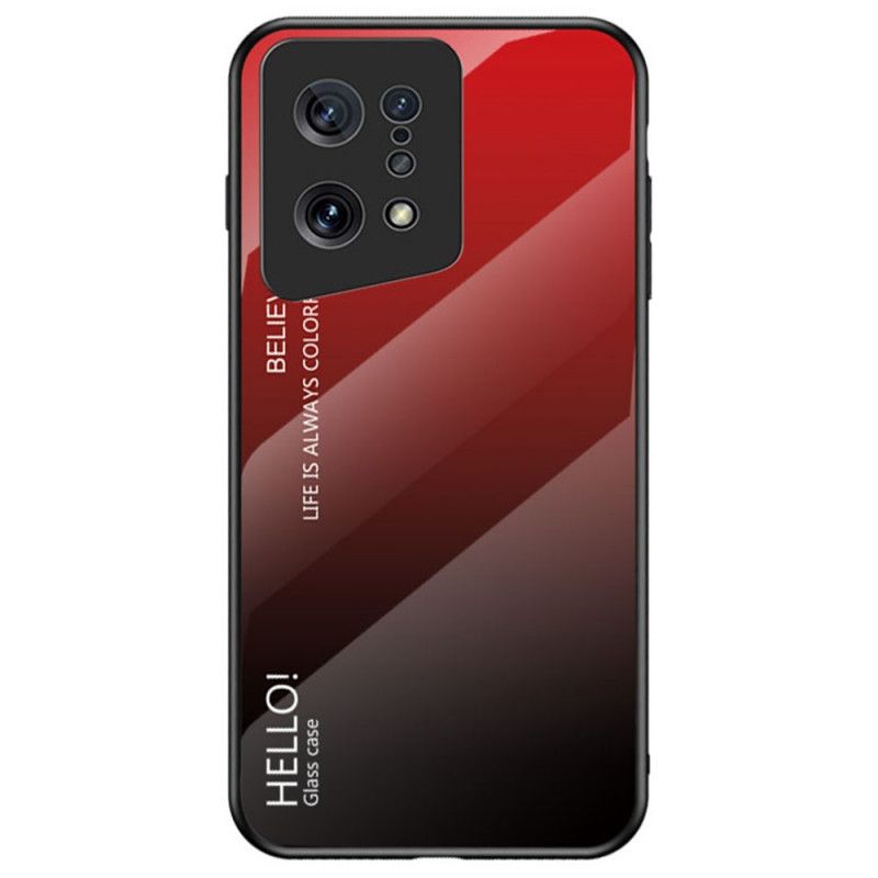 Cover Oppo Find X5 Hej Hærdet Glas