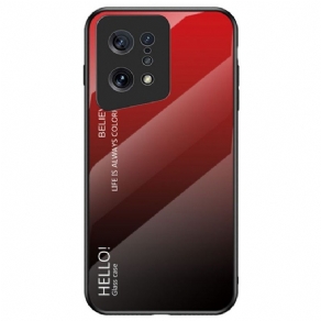 Cover Oppo Find X5 Hej Hærdet Glas