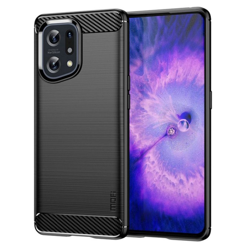 Cover Oppo Find X5 Mofi Børstet Kulfiber