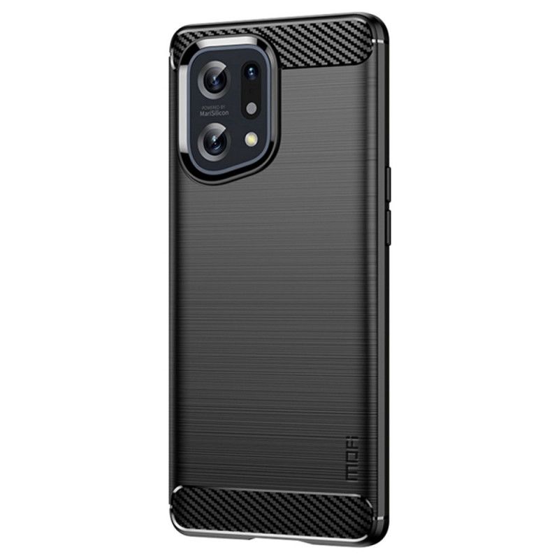 Cover Oppo Find X5 Mofi Børstet Kulfiber