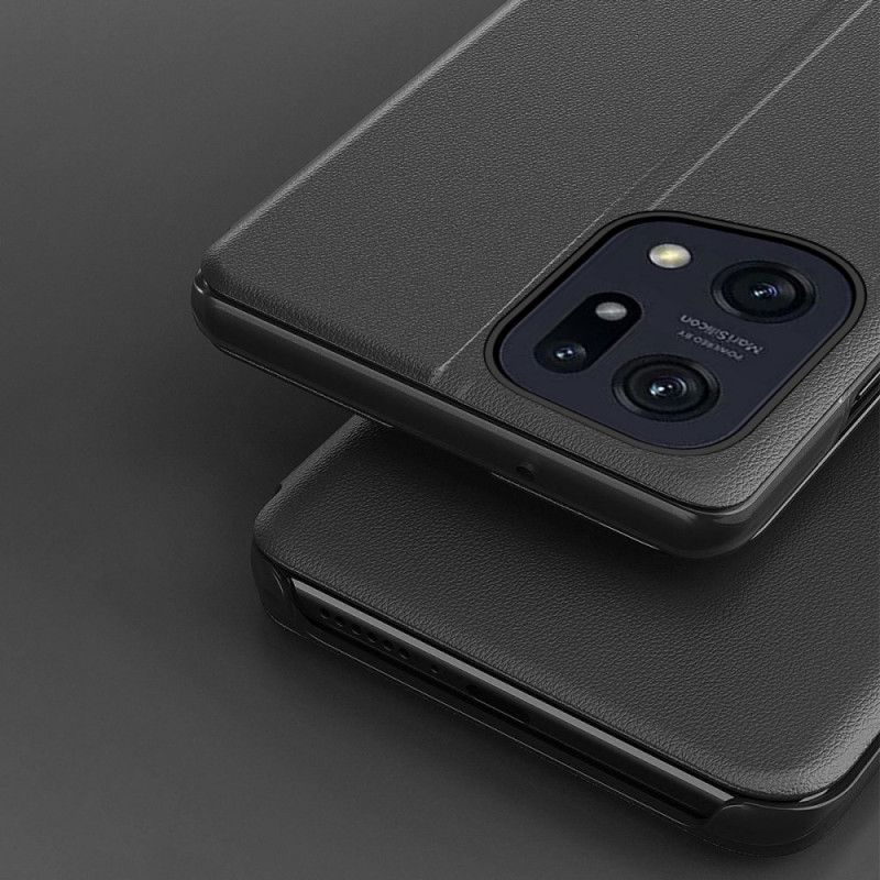 Cover Oppo Find X5 Tekstureret Kunstlæder