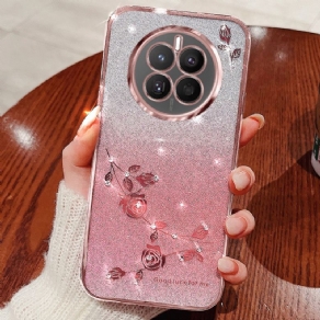 Cover Realme 12 Plus 5g Blomster Og Rhinsten Kadem