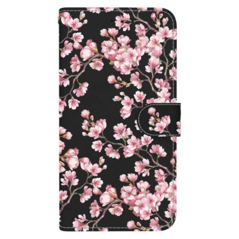 Flip Cover Honor X9b / Magic 6 Lite Blommeblomster Med Rem