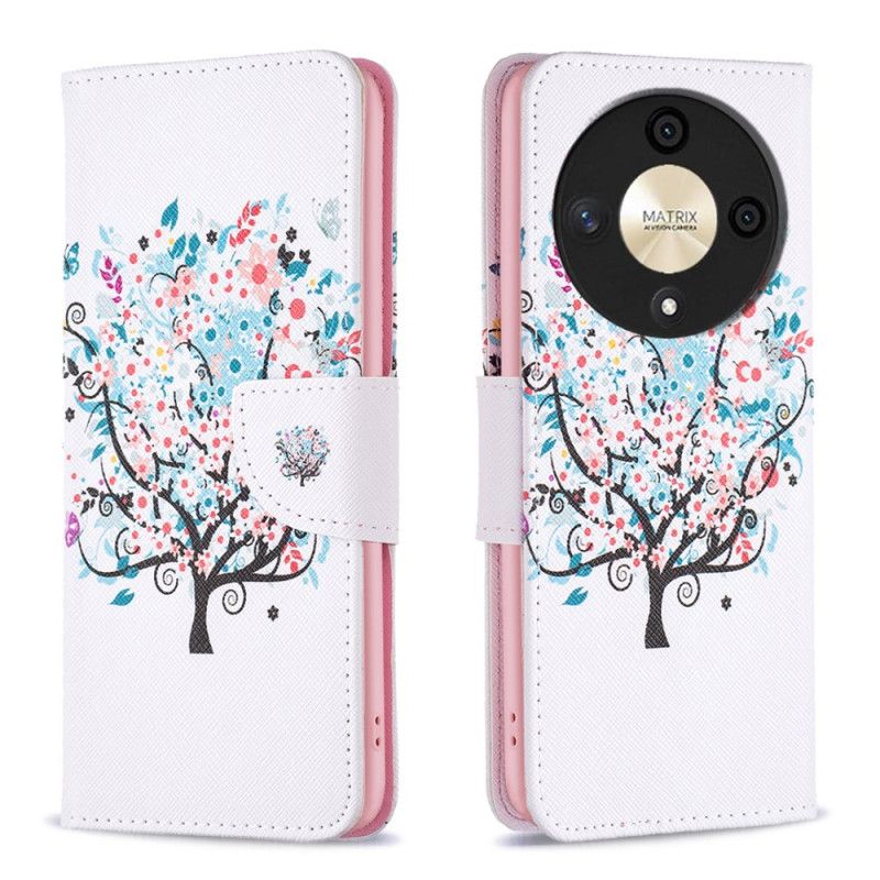 Flip Cover Honor X9b / Magic 6 Lite Blomstrende Træ