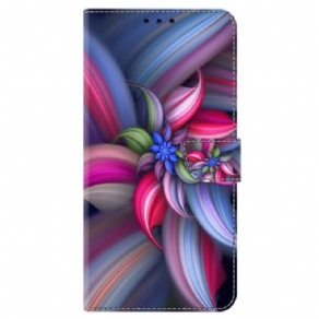 Flip Cover Honor X9b / Magic 6 Lite Farverige Blomster