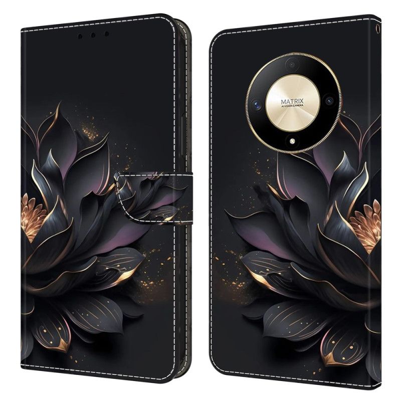 Flip Cover Honor X9b / Magic 6 Lite Lilla Lotus