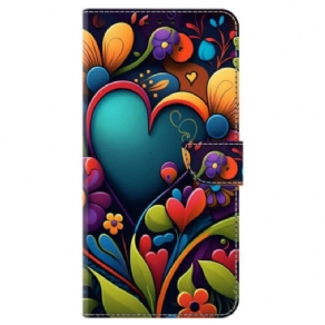 Flip Cover Honor X9b / Magic 6 Lite Malede Blomster