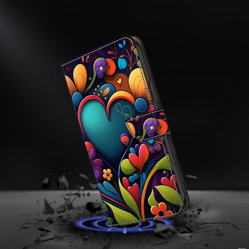 Flip Cover Honor X9b / Magic 6 Lite Malede Blomster