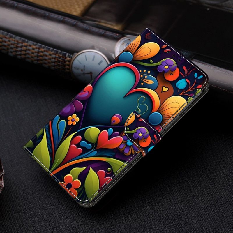 Flip Cover Honor X9b / Magic 6 Lite Malede Blomster