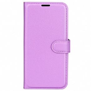 Læder Cover Honor X9b / Magic 6 Lite Telefon Etui Klassisk Litchi Imiteret Læder