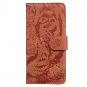 Læder Cover Honor X9b / Magic 6 Lite Telefon Etui Tigerfodspor