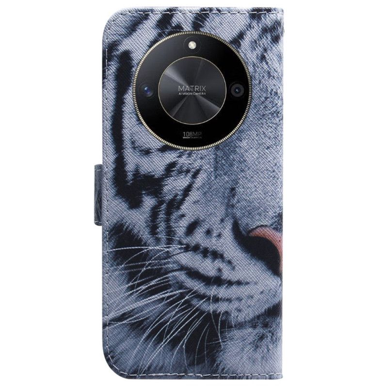 Læder Cover Honor X9b / Magic 6 Lite White Tiger