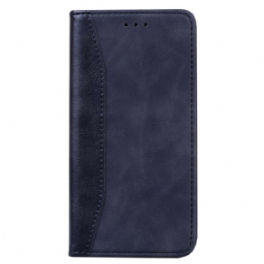 Cover Huawei P Smart 2020 Flip Cover Tofarvet Business Lædereffekt