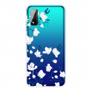 Cover Huawei P Smart 2020 Hvide Blomster