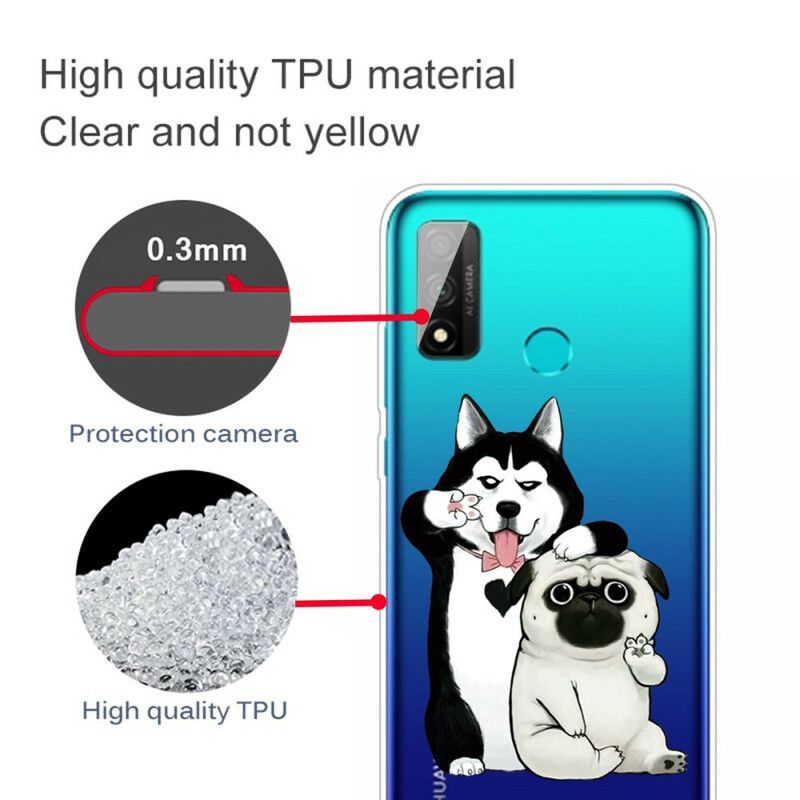 Cover Huawei P Smart 2020 Sjove Hunde