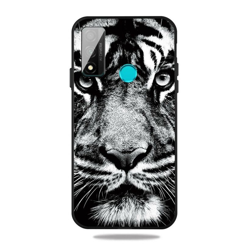 Cover Huawei P Smart 2020 Sort Og Hvid Tiger