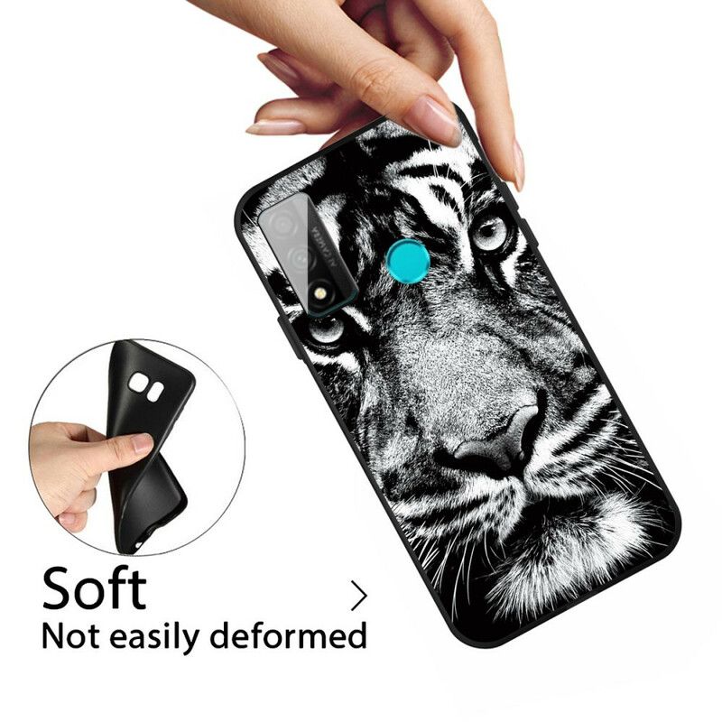 Cover Huawei P Smart 2020 Sort Og Hvid Tiger