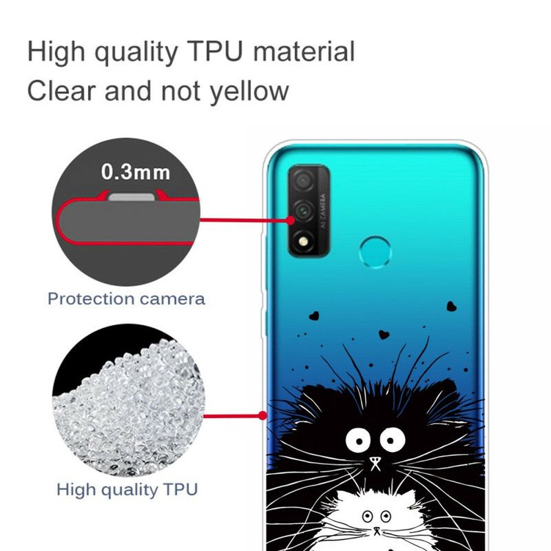 Cover Huawei P Smart 2020 Transparente Overraskede Katte