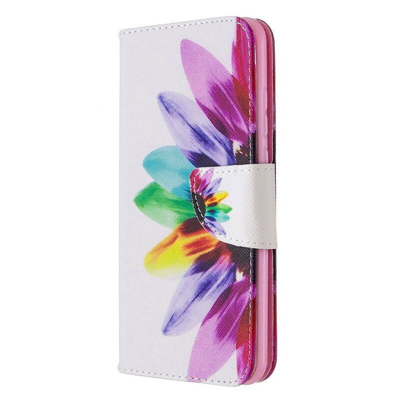 Flip Cover Huawei P Smart 2020 Akvarelblomst