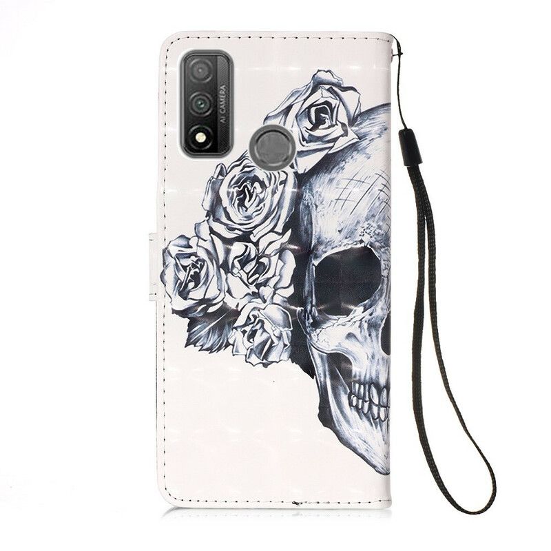 Flip Cover Huawei P Smart 2020 Blomsterskalle