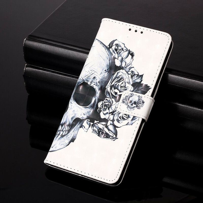 Flip Cover Huawei P Smart 2020 Blomsterskalle