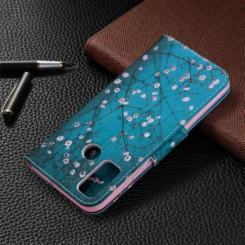 Flip Cover Huawei P Smart 2020 Blomstrende Træ