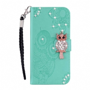 Flip Cover Huawei P Smart 2020 Ugle Mandala Og Charm