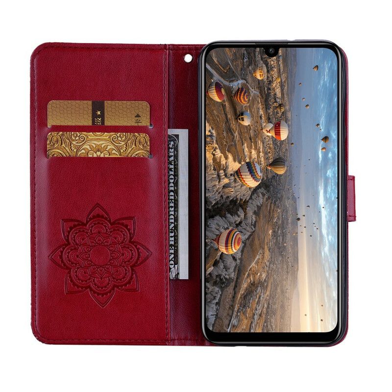 Flip Cover Huawei P Smart 2020 Ugle Mandala Og Charm