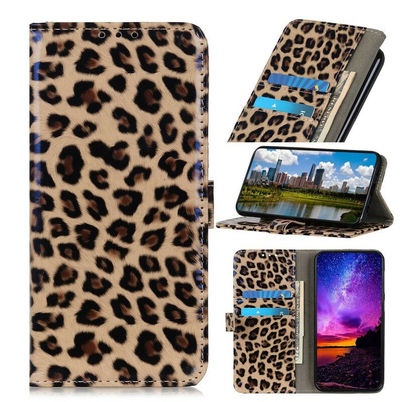 Læder Cover Huawei P Smart 2020 Enkelt Leopard