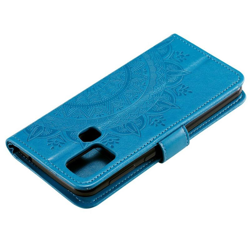 Læder Cover Huawei P Smart 2020 Søn Mandala