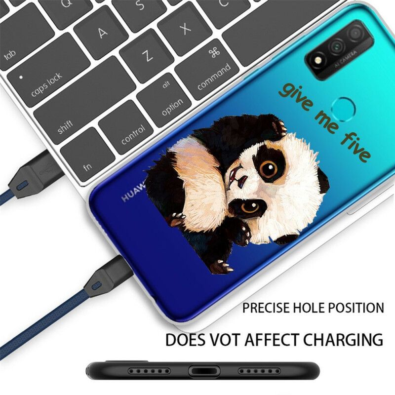 Mobilcover Huawei P Smart 2020 Transparent Panda Giv Mig Fem