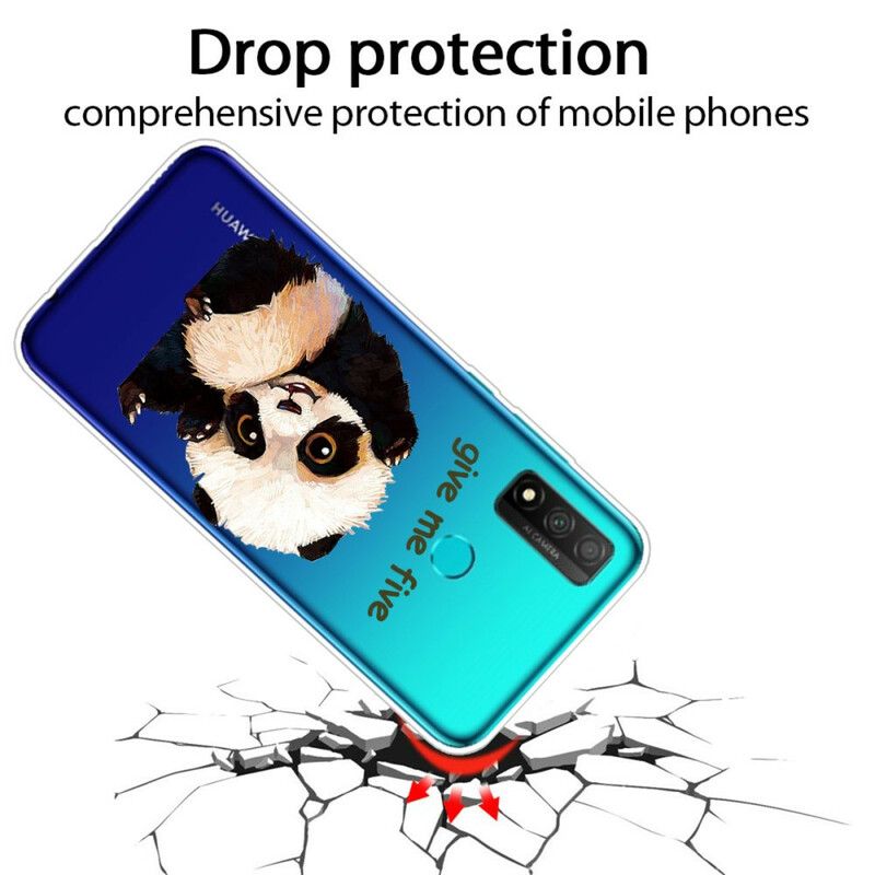 Mobilcover Huawei P Smart 2020 Transparent Panda Giv Mig Fem