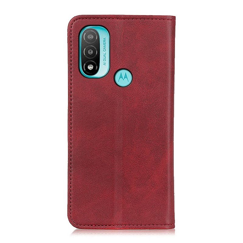 Cover Moto E40 / E30 / E20 Flip Cover Elegance Split Læder