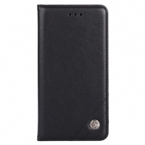 Cover Moto E40 / E30 / E20 Flip Cover Nittelæderstil