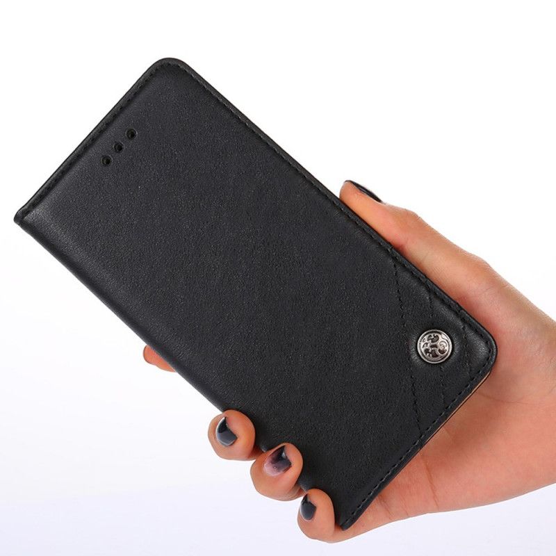 Cover Moto E40 / E30 / E20 Flip Cover Nittelæderstil