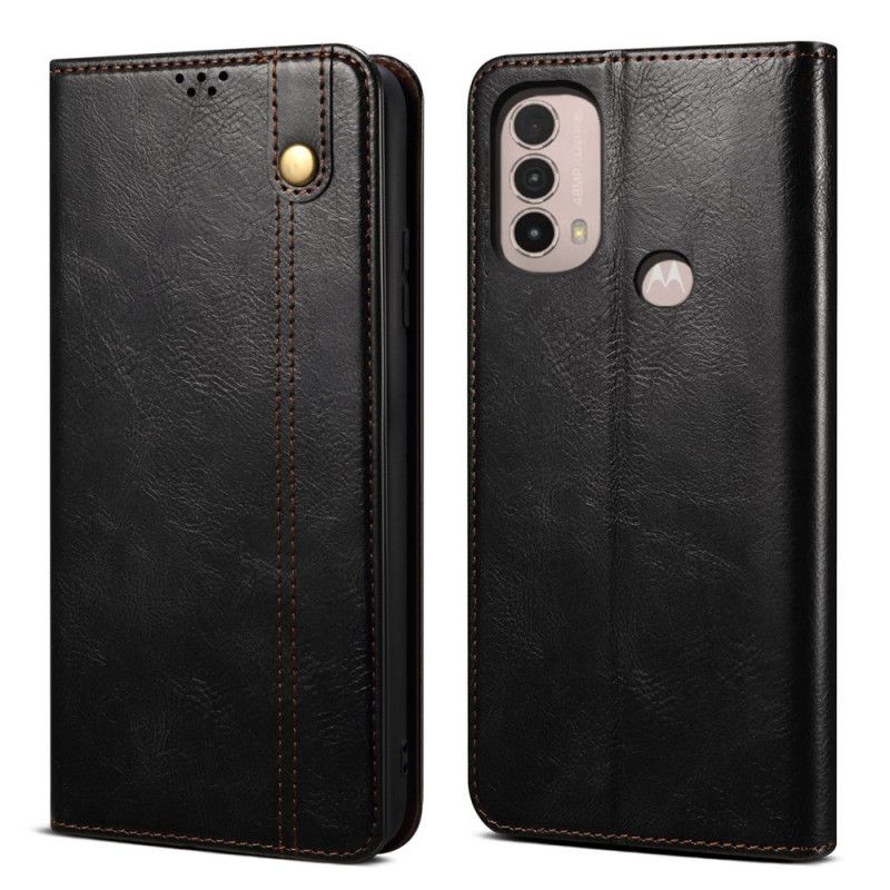 Cover Moto E40 / E30 / E20 Flip Cover Vokset Kunstlæder