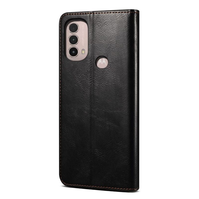 Cover Moto E40 / E30 / E20 Flip Cover Vokset Kunstlæder