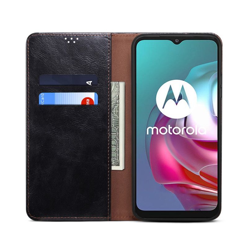 Cover Moto E40 / E30 / E20 Flip Cover Vokset Kunstlæder